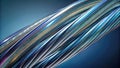 uniform background, several thin rounded lines run across the background, with loops,t