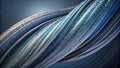 uniform background, several thin rounded lines run across the background, with loops,t