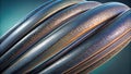 uniform background, several thin rounded lines run across the background, with loops,t