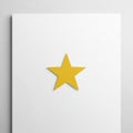Is uniform, creating subtle shadows around the star, which adds Royalty Free Stock Photo