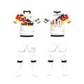 Uniform of football Germany sport design template.Sport uniform