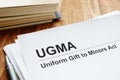 Uniform Gift to Minors Act UGMA account Royalty Free Stock Photo
