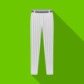 Uniform pants baseball. Baseball single icon in flat style vector symbol stock illustration web.