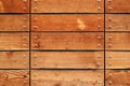 Riveted wood plank background texture