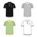 Uniform shirt for golf.Golf club single icon in cartoon style vector symbol stock illustration web.