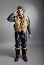 Uniform of WW2 RAF bomber pilot / air crew member. Royalty Free Stock Photo