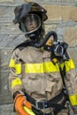 Uniformed Firefighter manequin