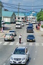 Uniformed police officer on Grand Cayman