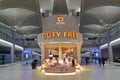 Unifree Duty Free shop in middle of the gate walkway in New Istanbul Airport