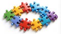 Unifying Diverse Elements A Collaborative Puzzle of Shapes and Colors for Interactive Development Platforms