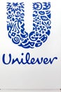 Unilever logo on a panel