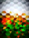 An unimaginable geometric pattern of unique triangles, rectangles Royalty Free Stock Photo