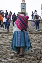 People in Copacabana, Bolivia