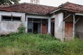 An uninhabited house building, in the countryside