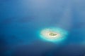 Uninhabited island in the Pacific Royalty Free Stock Photo