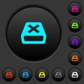 Uninstall dark push buttons with color icons