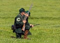 Union Army Sharpshooters of the American Civil War. Royalty Free Stock Photo