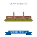 Union Buildings in Pretoria in South Africa vector