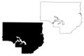 Union County, Louisiana U.S. county, United States of America, USA, U.S., US map vector illustration, scribble sketch Union Royalty Free Stock Photo