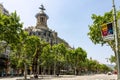 Union and the Fenix historical building in Passeig de Gracia avenue, Barcelona, Catalonia, Spain.