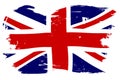 Union Jack British Flag With Grunge