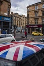 Union Jack car roof in Glasgow