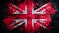 Union Jack Flag Abstract Pixel Art Ornamenta Royalty Free Stock Photo