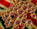 Union jack flag in bubbles Royalty Free Stock Photo