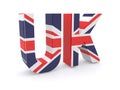 Union Jack flag sign Royalty Free Stock Photo