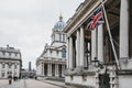 Union Jack flag on University of Greenwich building, London, UK