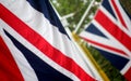 Union Jack flags Royalty Free Stock Photo