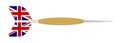 Union Jack Flighted Dart Royalty Free Stock Photo