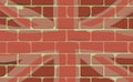 Union Jack Sprayed on a Wall Royalty Free Stock Photo