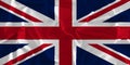 Union Jack, United Kingdom Flag on Silk Background