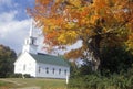 Union Meeting House in Burke Hollow, VT in Autumn