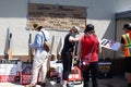 Union members on the picket line in support of the SAG-AFTRA and WGA strike