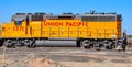 Union Pacific locomotive sitting at a siding