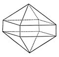 Union of a Pyramid and a Prism of the Same Order, vintage illustration