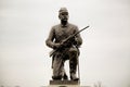 Union Soldier Statue in Gettysburg Royalty Free Stock Photo