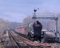 Steam train at Appleby on Settle to Carlisle line