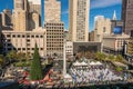 Union Square at Christmas time, San Francisco Royalty Free Stock Photo