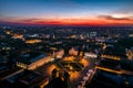 Union Square Timisoara - aerial view Royalty Free Stock Photo