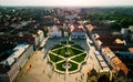 Union Square Timisoara at sunset