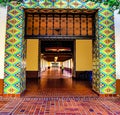 Union Station, Arch way to trains, Los Angeles CA train station.