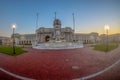 Union Station in DC with Columbus fountain in front. Washington Royalty Free Stock Photo