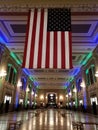 Union Station inside night view Kansas city Missouri Royalty Free Stock Photo