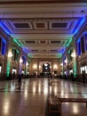 Union Station inside night view Kansas city Missouri Royalty Free Stock Photo