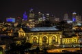 Union station,Kansas city,buildings,night Royalty Free Stock Photo