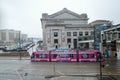 Union Station KC on a Dark Winter Day Royalty Free Stock Photo