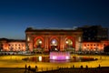 Union Station night view downtown Kansas Missouri Royalty Free Stock Photo